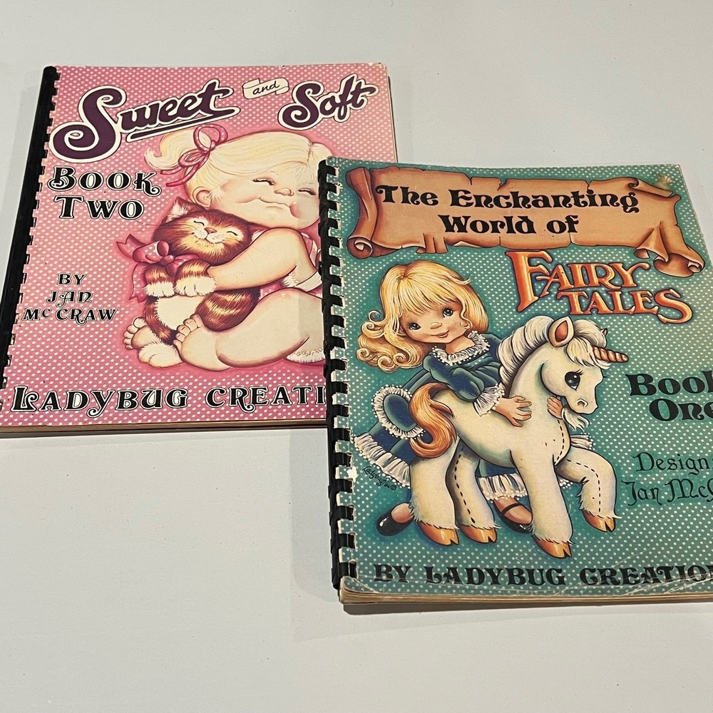 Ladybug Creations Craft Pattern Books Lot of 2 Jan McCraw Sweet & Soft Fairy